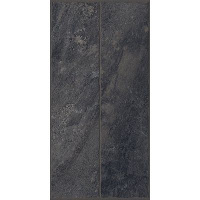 Indian Milano Porcelain Floor Tile (58) Corner Stone Nero Rustic 60X120Cm (2 Nos/Ctn,1.44Sqm)