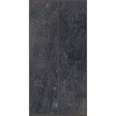 Indian Milano Porcelain Floor Tile (58) Corner Stone Nero Rustic 60X120Cm (2 Nos/Ctn,1.44Sqm)