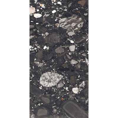 B2C Indian Milano Porcelain Islab (58) Marinace Black Matt Carving 120X240Cm (1 Nos/Ctn,2.880Sqm)