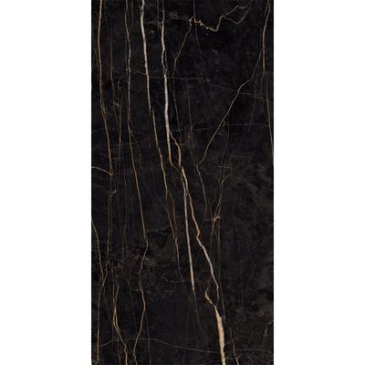 B2C Indian Milano Porcelain Islab (58) Colonial Black High Glossy Mirror 120X240Cm (1 Nos/Ctn,2.880Sqm)