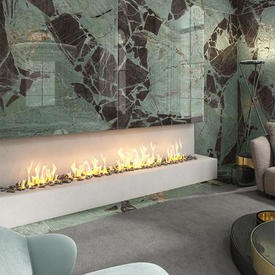Indian Milano Porcelain Islab (60) Opera Garder High Glossy 120X278Cm 6Mm (1 Nos/Ctn,3.336Sqm)