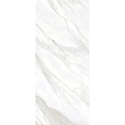 Indian Milano Porcelain Islab (60) Royale White High Glossy 120X278Cm 6Mm (1 Nos/Ctn,3.336Sqm)