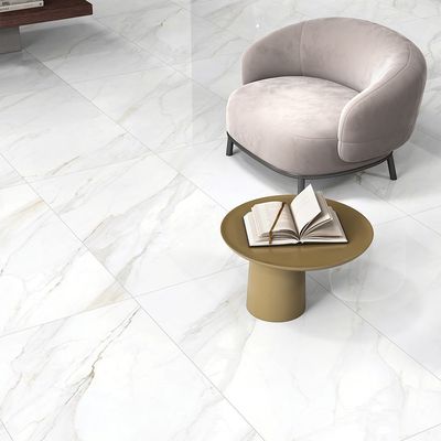 Indian Milano Porcelain Islab (60) Royale White High Glossy 120X278Cm 6Mm (1 Nos/Ctn,3.336Sqm)