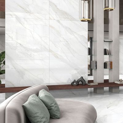 Indian Milano Porcelain Islab (60) Royale White High Glossy 120X278Cm 6Mm (1 Nos/Ctn,3.336Sqm)
