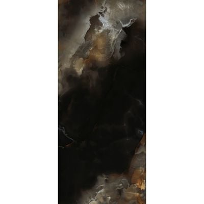 Indian Milano Porcelain Islab (60) Silk Onyx Night High Glossy 120X278Cm 6Mm (1 Nos/Ctn,3.336Sqm)