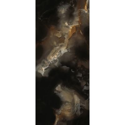 Indian Milano Porcelain Islab (60) Silk Onyx Night High Glossy 120X278Cm 6Mm (1 Nos/Ctn,3.336Sqm)