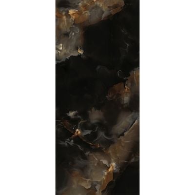 Indian Milano Porcelain Islab (60) Silk Onyx Night High Glossy 120X278Cm 6Mm (1 Nos/Ctn,3.336Sqm)