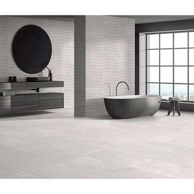 Indian Milano Ceramic Wall Tile (65) Ravena Bianco Diva Matt 30X120Cm (4 Nos/Ctn,1.44Sqm)