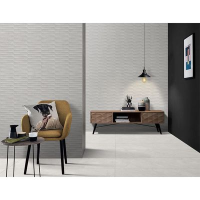 Indian Milano Ceramic Wall Tile (65) Specta Bianco Matt 30X120Cm (4 Nos/Ctn,1.44Sqm)