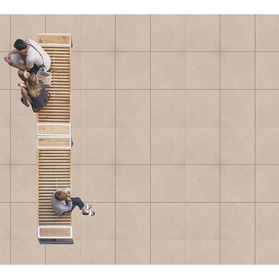 Indian Milano Outdoor Floor Tiles (82) Amando Marfil Rokedge Rustic Matt 60X60X16Mm (2 Nos/Ctn,0.72Sqm)