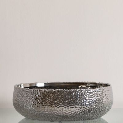 Liana Bowl Silver 30x30x10cm CHC-HS218617-2