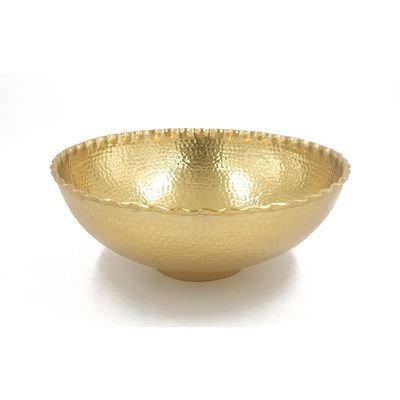 Decimus Bowl Gold 25X25X10Cm Vdal-72