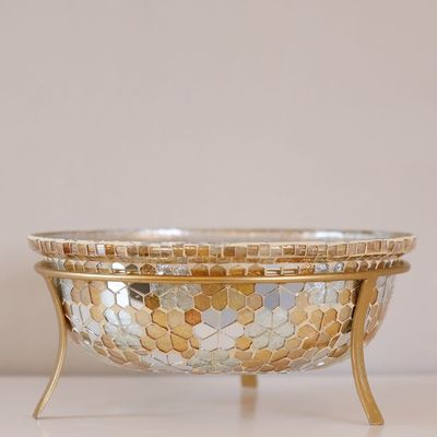 Mosaic Bowl Gold