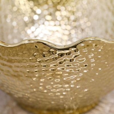 Liana Bowl Gold 26.5X26.5X12.5Cm