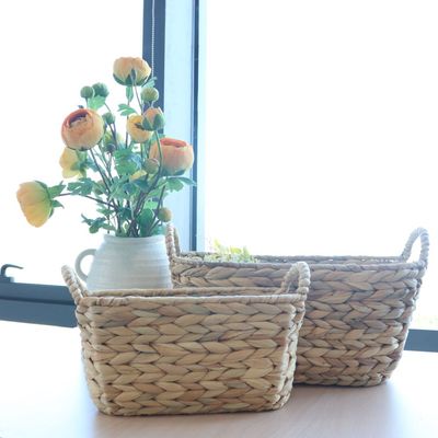 Boheme Set Of 2 Rattan Basket L:38.5X19X18Cm  S:30.5X11X14Cm