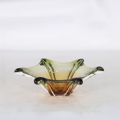 Aw24 Diana Surreal Glass Bowl Green/Yellow 31X10Cm