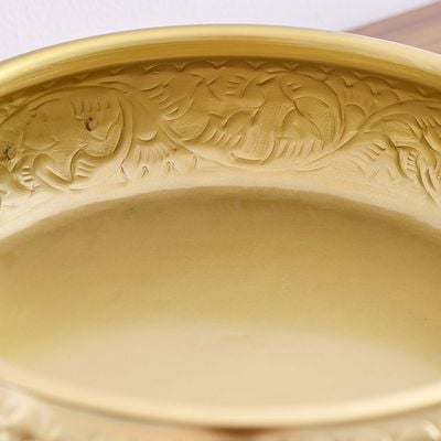 Adira Orante Metal Urli Bowl Gold 39.50X38.50X13Cm