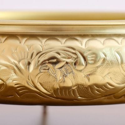 Adira Orante Metal Urli Bowl Gold 39.50X38.50X13Cm