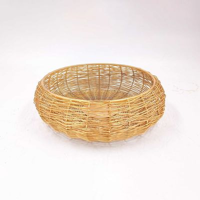 Afra Metal Weave Bowl Gold 26X26X7.5Cm