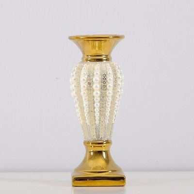 Juliet Candle Holder Gold,White 10X10X30.5cm