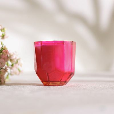 Luminara Shaped Jar Candle Berry Hot Pink 220GM 8.8X9CM