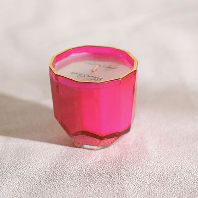 Luminara Shaped Jar Candle Berry Hot Pink 220GM 8.8X9CM