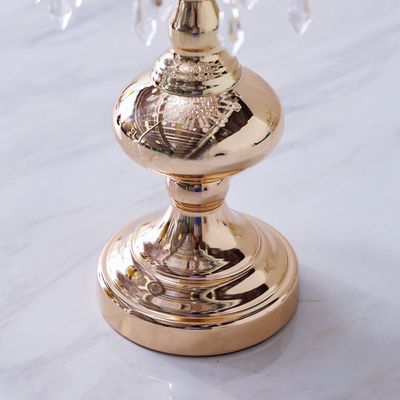 Seletti Crystel Candle Holder Gold 20x20x43 Cm