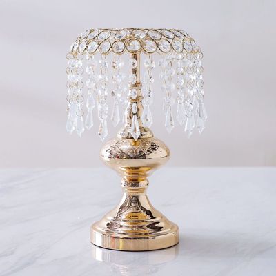 Seletti Crystel Candle Holder Gold 20x20x33 Cm