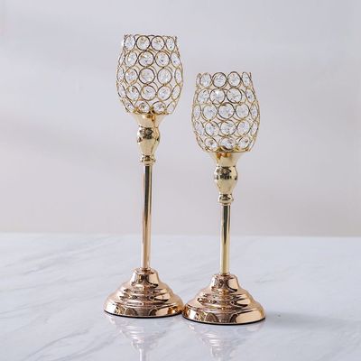 Seletti Crystel Candle Holder Gold