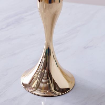 Seletti Crystel Candle Holder Gold 27x27x75 Cm