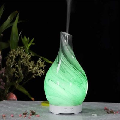 Glass Aroma Diffuser With Multiple Color Light-100Ml