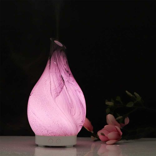 Glass Aroma Diffuser With Multiple Color Light-100Ml