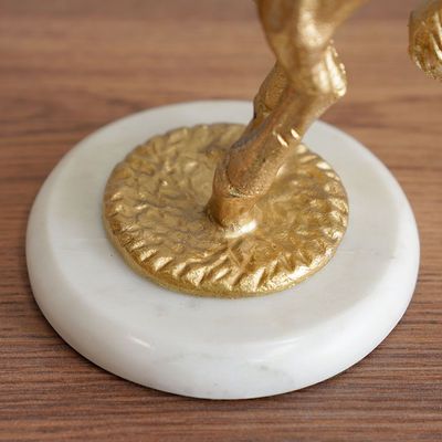 Ahsina Horse Décor Candle Holder Gold 20X13X37Cm