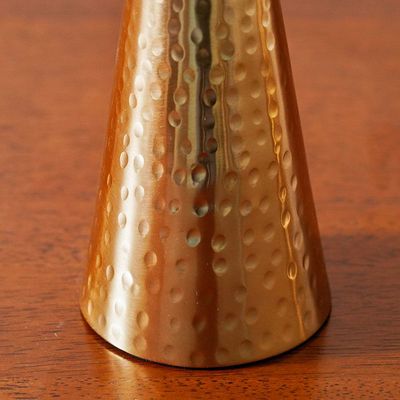 Abriz Pillar Candle Holder Champagne Gold 11X11X20Cm