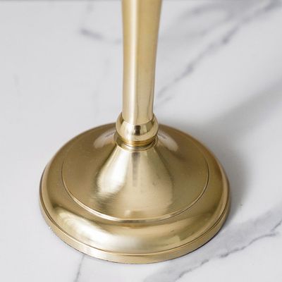 Abriz Set Of 2 Votive Candle Holder Large Gold  S-9X9X30Cm L-9X9X34Cm