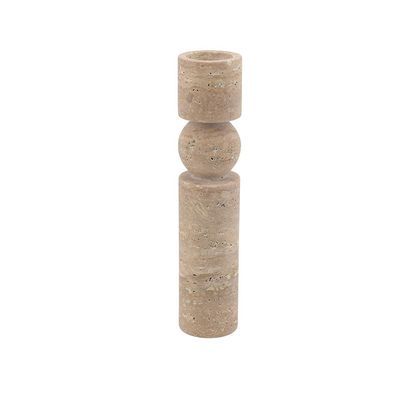 Norwich Pillar Candle Holder M 8.3X8.3X38Cm Peach