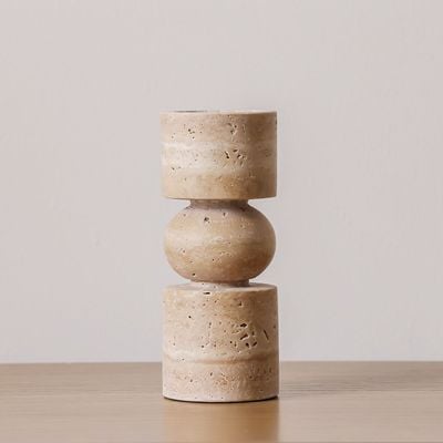 Norwich Pillar Candle Holder S 7.8X7.8X20.2Cm Peach