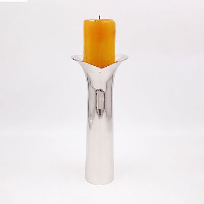 Regal Heritage Candle Pillar Holder Sml 12X9X20 Cm Nickel