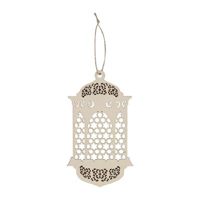 Afreen Wood Cutwork Lantern Décor-11.8X0.3X20Cm