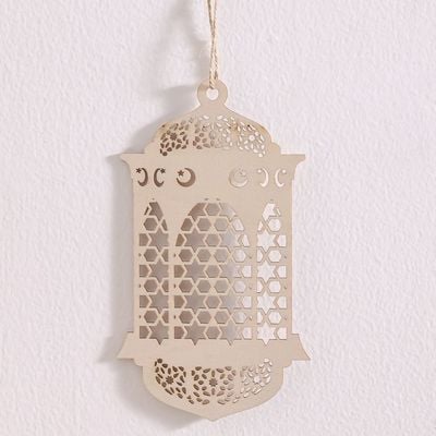 Afreen Wood Cutwork Lantern Décor-11.8X0.3X20Cm