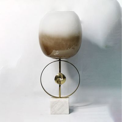 Dalia Glass Metal Marble Disc Destiny C/H 24x21x56 CM