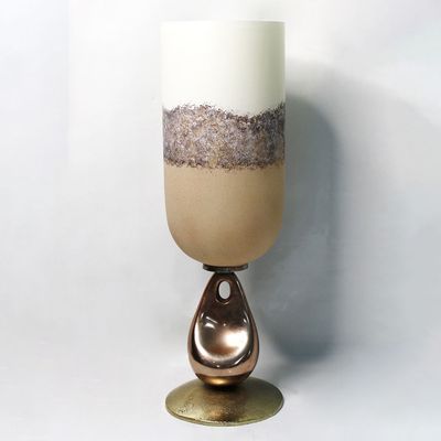 Dalia Metal Marble Disc Destiny C/H 16x16x49 CM