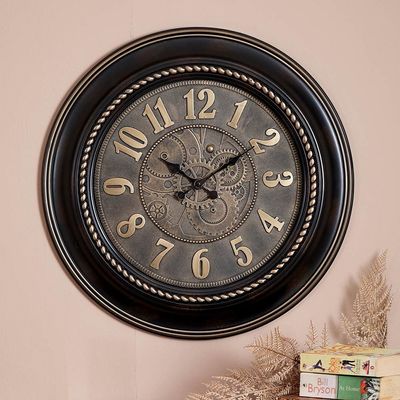 Lexie Wall Clock Antique Gold 24inch L967-PROMO