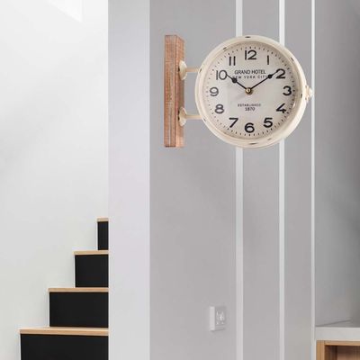 Stolpa Grand Hotel Wall Clock White 26X9X20CM