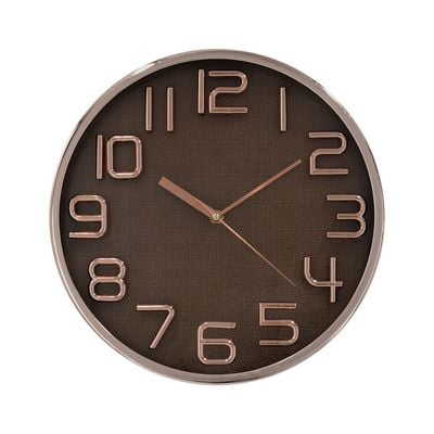 Sansa PP Number Wall Clock Black 30x30x4