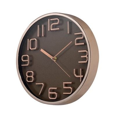 Sansa PP Number Wall Clock Black 30x30x4