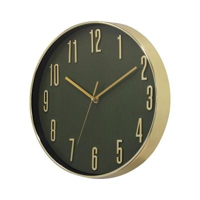 Sansa PP Number Wall Clock Green 30x30x4