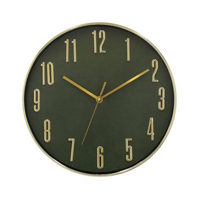 Sansa PP Number Wall Clock Green 30x30x4