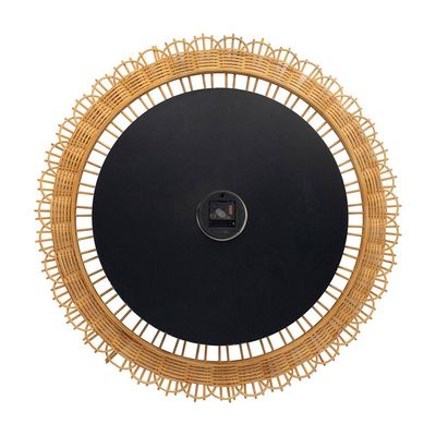 Sansa PP Like Jute Wall Clock White 80x80x4.5