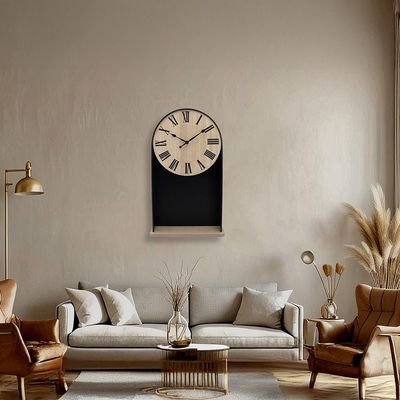 Cambridge Wood Decorative Shelf Wall Clock 30x50Cm